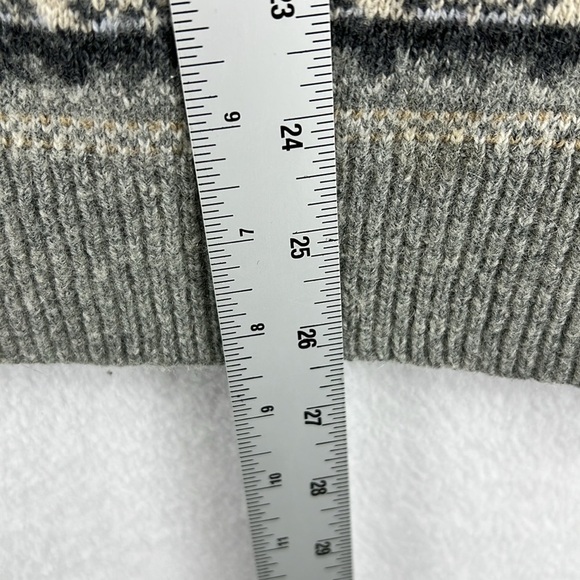 H & M Women’s Pullover Crewneck Sweater Size M Gray/Black/Cream/Tan Wool Blend - Picture 11 of 11